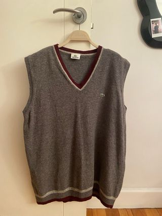 Chaleco Lacoste Gris Lana