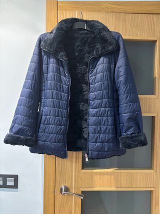 Cazadora azul marino reversible