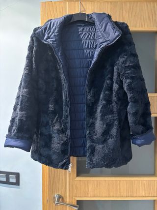 Cazadora azul marino reversible