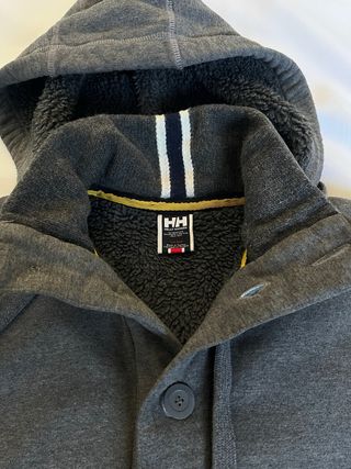 Helly Hansen Heavy Fleece Lined Hooded Jacket Grey