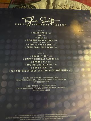 Vinile Taylor Swift Pop Rock Internazionale