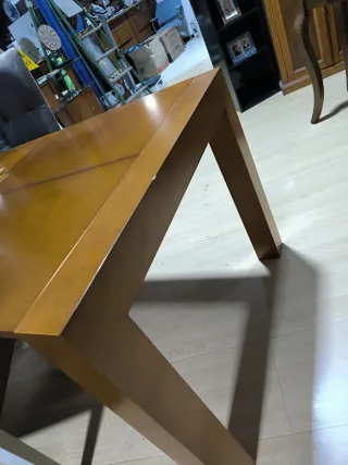 Mesa comedor extensible madera