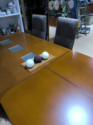 Mesa comedor extensible madera