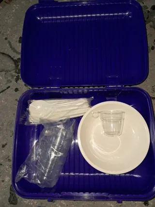 Maletín Picnic Morado Plástico