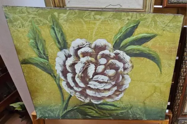 Cuadro floral pintado a mano