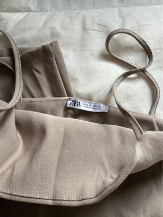 Vestido ZARA Beige Corto