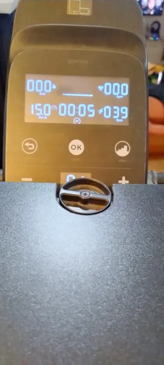 Bicicleta estática con tabla