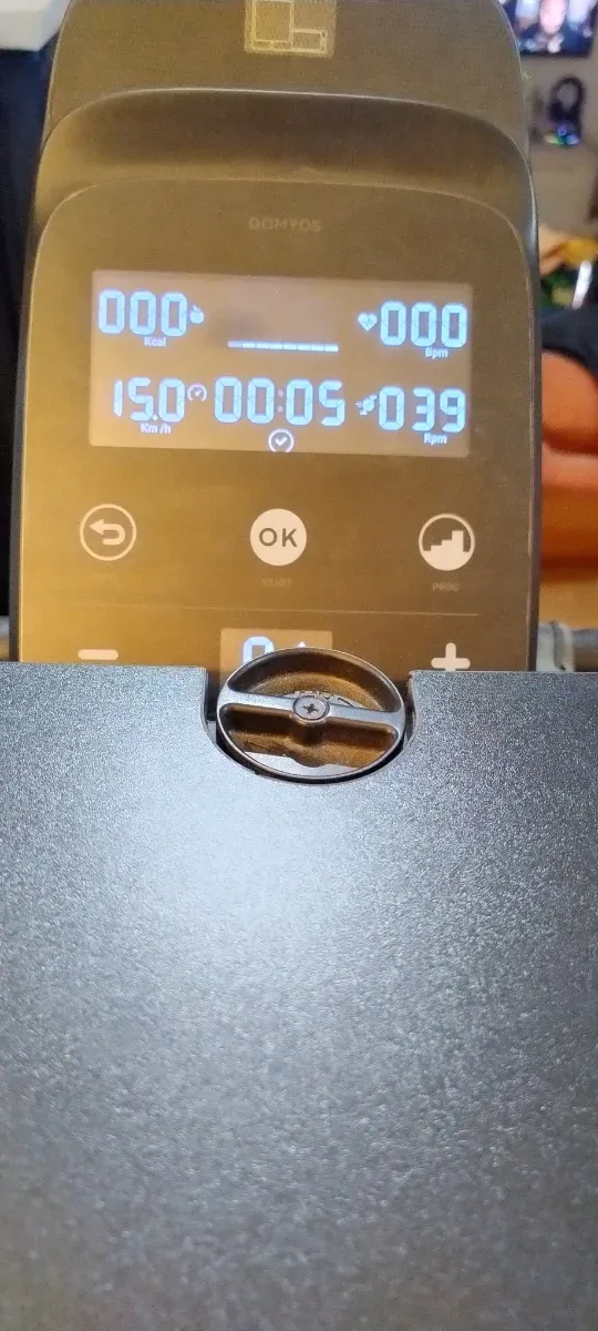 Bicicleta estática con tabla