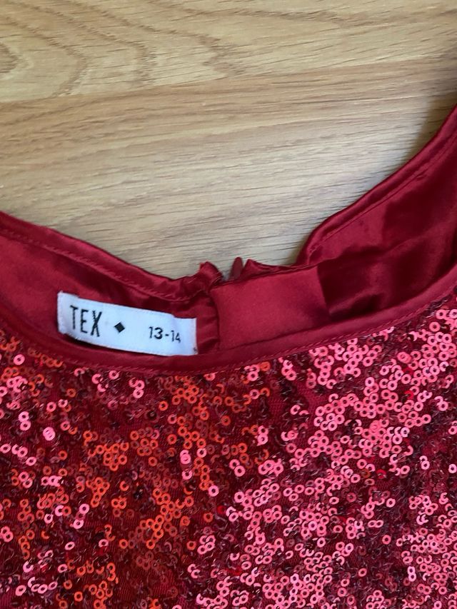 Vestido fiesta lentejuelas estrellas T13-14.