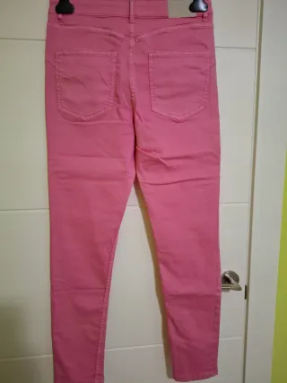 Pantalón vaquero rosa Easy Wear mujer T.40