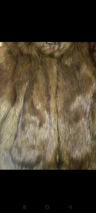 Morbida pelliccia ecologica verde muschio tg. M