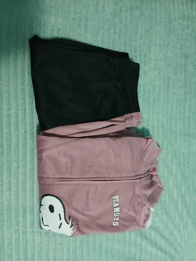 Chándal Snoopy Talla 16 Rosa y Negro