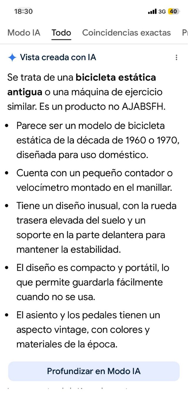 BICICLETA ESTÁTICA!