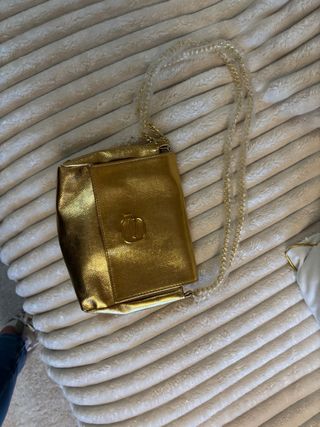 Bolso fiesta italiano dorado