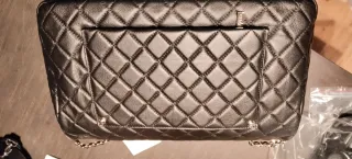 Bolso Cha Negro Piel Acolchado