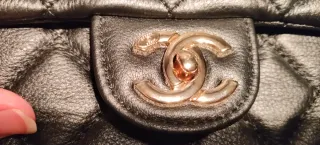 Bolso Cha Negro Piel Acolchado