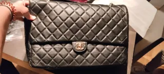 Bolso Cha Negro Piel Acolchado