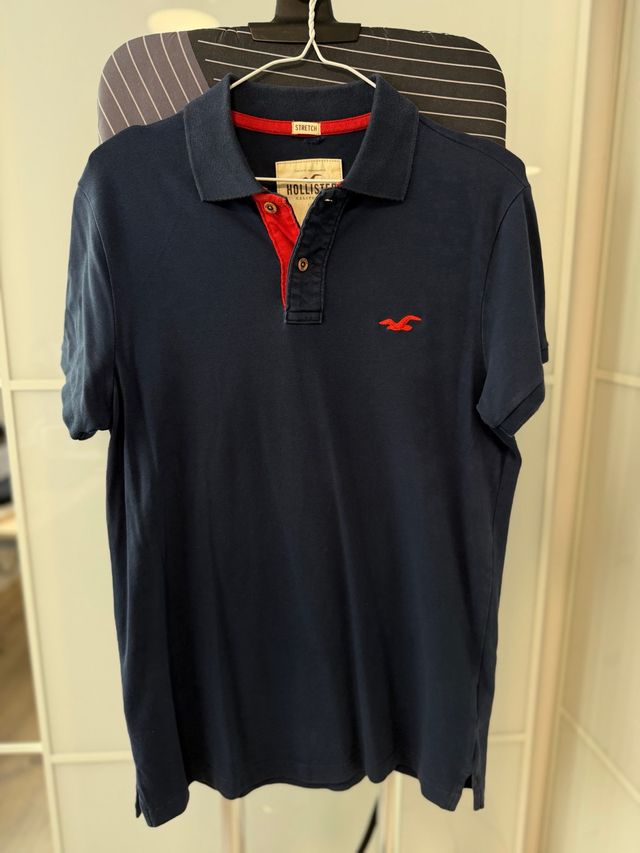 Polo Hollister Azul Talla S Hombre