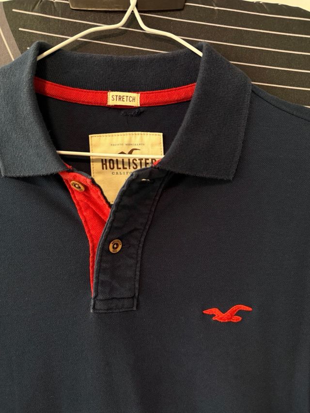 Polo Hollister Azul Talla S Hombre