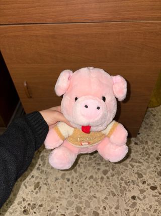 Peluche maialino rosa con maglioncino