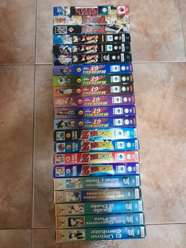 Collezione VHS Dragon Ball Z, GT, Street Fighter