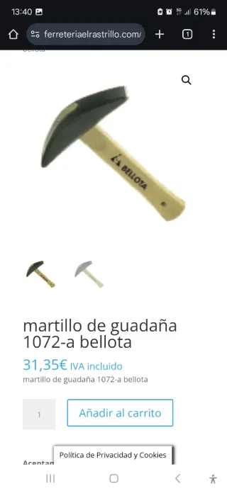 BELLOTA MARTILLOS TIPO GUADAÑA NUEVOS