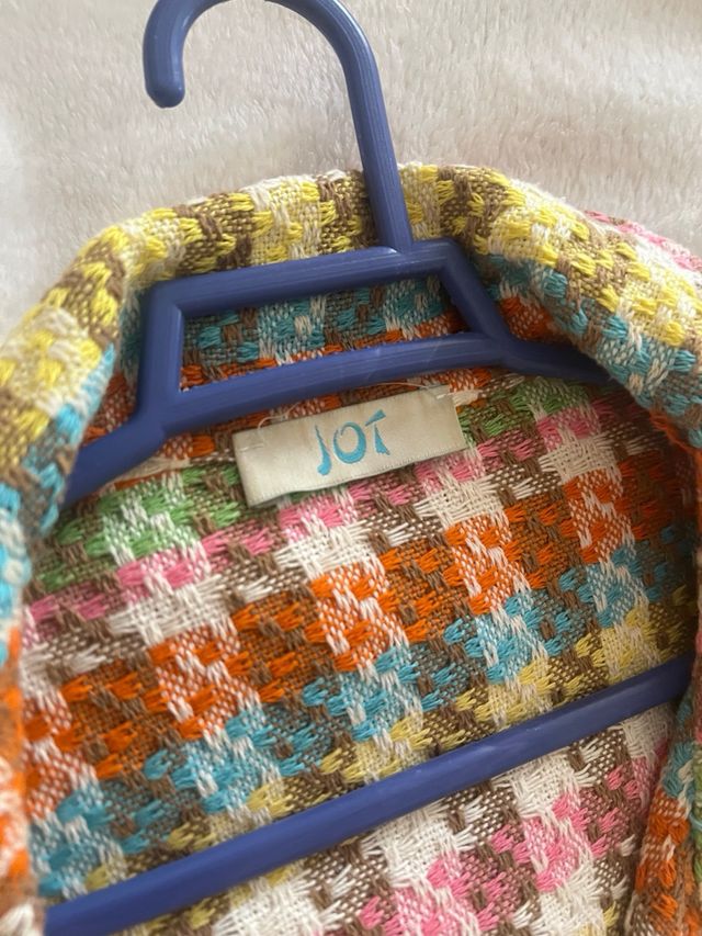 Chaqueta cuadros multicolor