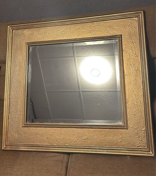 Espejo Marco Dorado Decorado