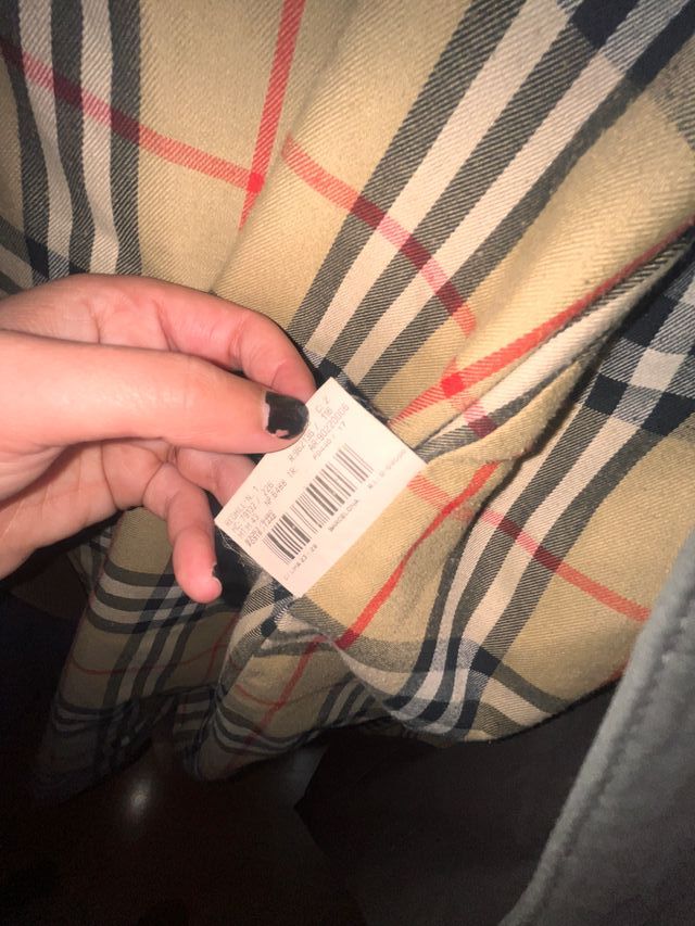 Gabardina Burberry Clásica Beige/Gris