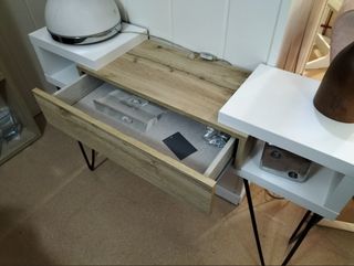 Recibidor moderno madera y metal