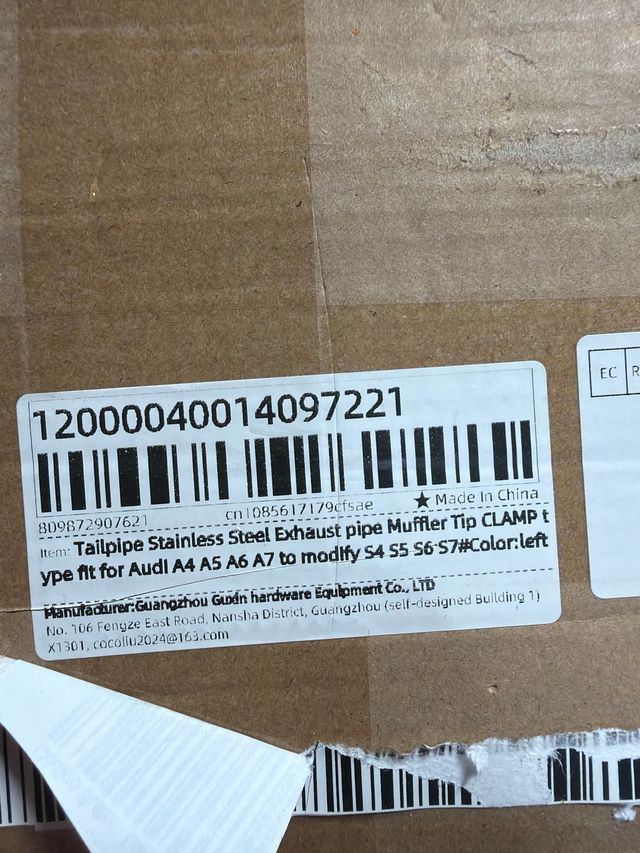 Cola de escape doble Audi