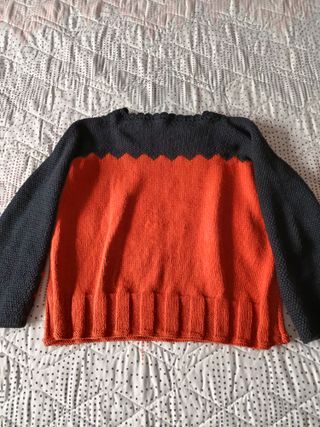 Jersey mujer negro y rojo