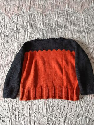 Jersey mujer negro y rojo