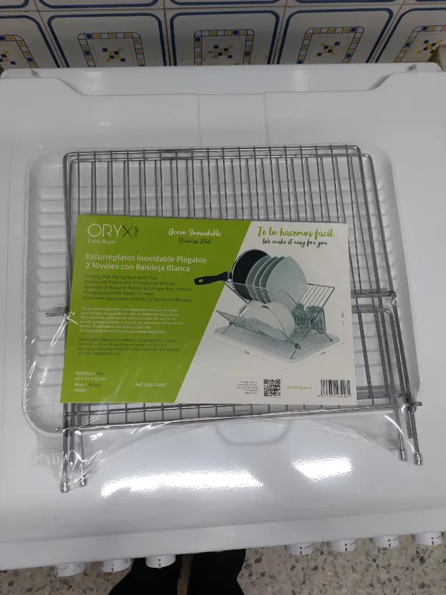 Escurreplatos ORYX Plegable 2 Niveles