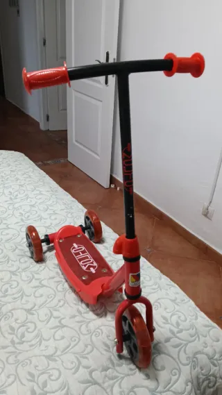 Patinete infantil 3 ruedas rojo