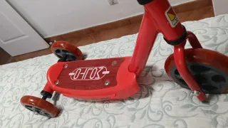 Patinete infantil 3 ruedas rojo