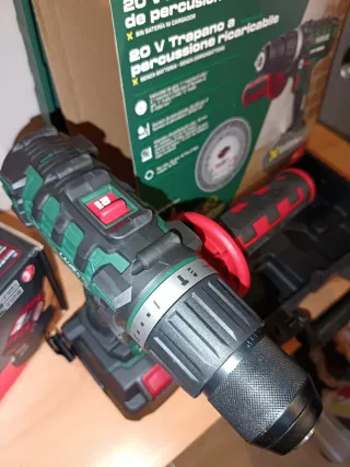 Taladro Percutor 20V Parkside Nuevo Completo