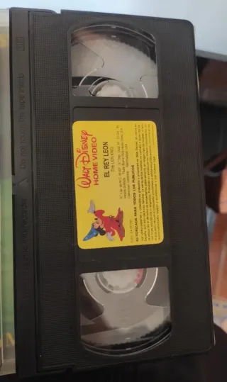 Películas VHS El Rey León 1 y 2
