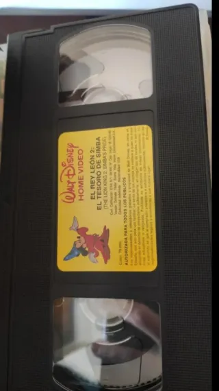 Películas VHS El Rey León 1 y 2