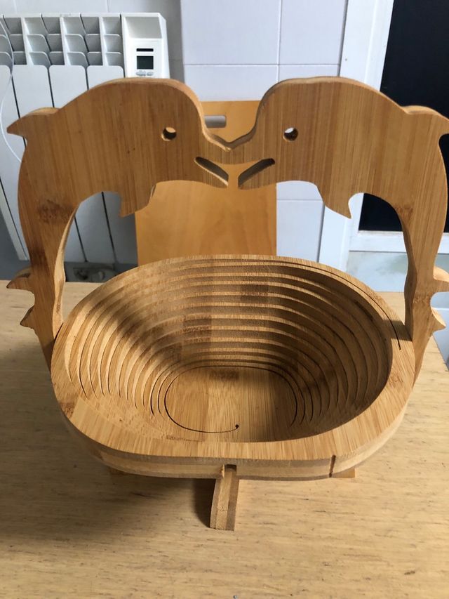 Frutero Plegable Madera Delfines