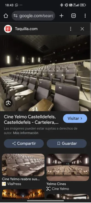 Butacas Cines Premium