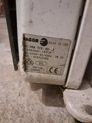 Radiador de aceite Fagor