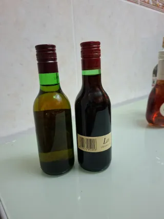 2 Mini Bottiglie di Vino Rosso Rioja Lan e Viña Cobran