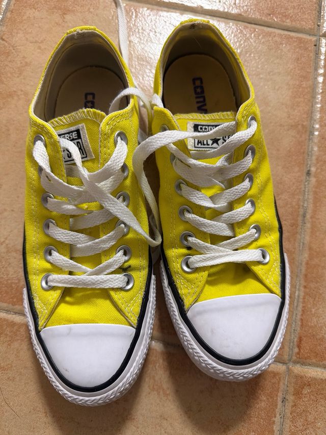 Converse Bajas Amarillas Talla 37