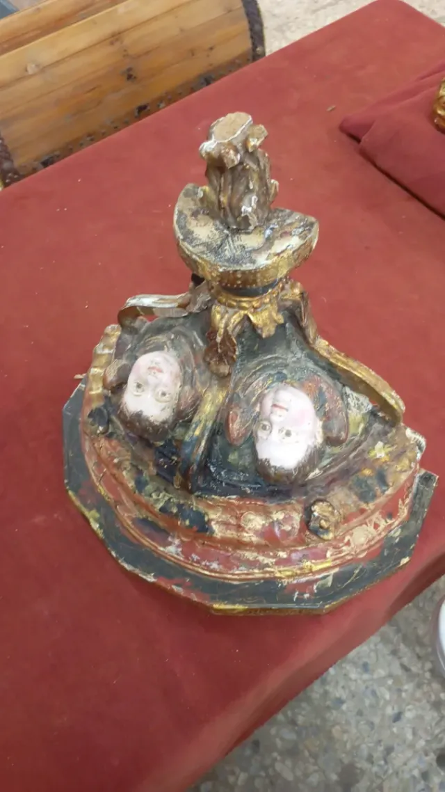 Peana Barroca Tallada