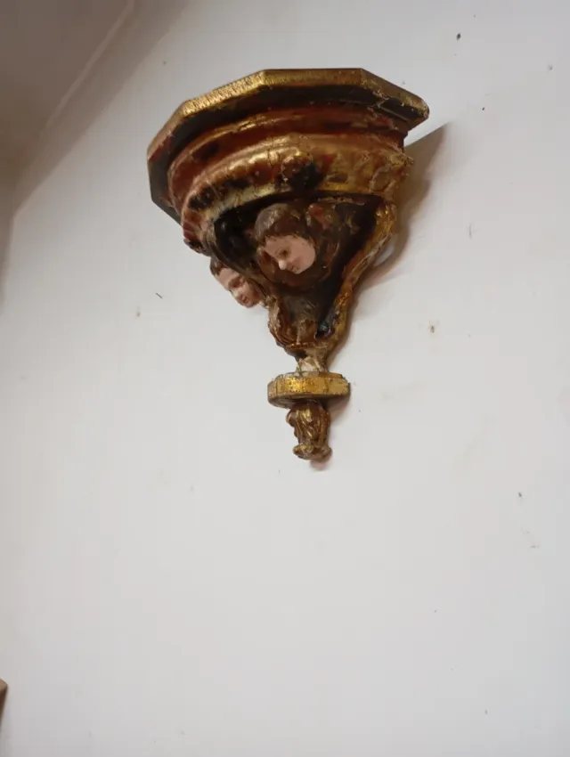 Peana Barroca Tallada