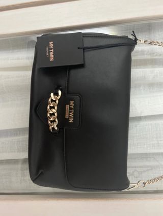 Bolso negro TwinSet con cadena