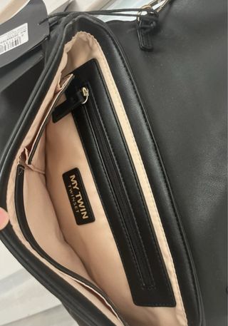 Bolso negro TwinSet con cadena