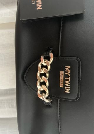 Bolso negro TwinSet con cadena