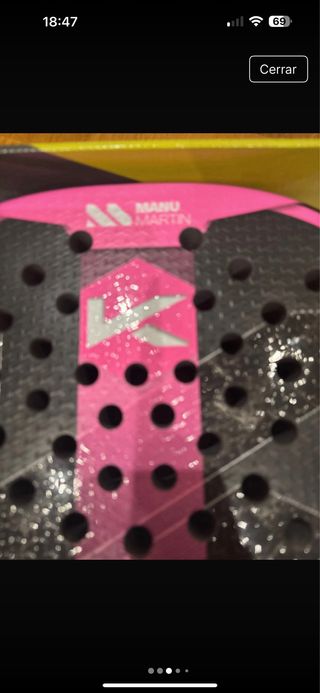 Pala Pádel Kombat Arenal Negra y Rosa